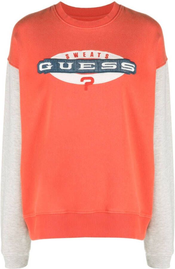 GUESS USA Sweater met geborduurd logo Rood