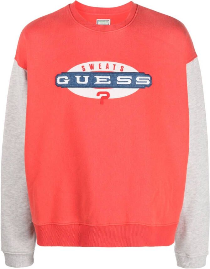 GUESS USA Sweater met logopatch Rood