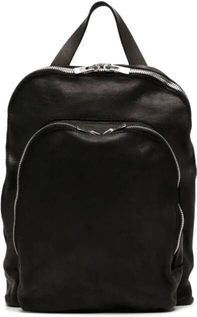 Guidi Rugzak met rits Zwart