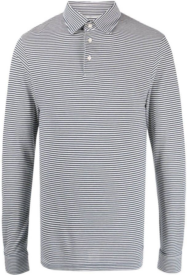 Hackett Gestreept poloshirt Blauw