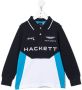 Hackett Kids Poloshirt met colourblocking Blauw - Thumbnail 1