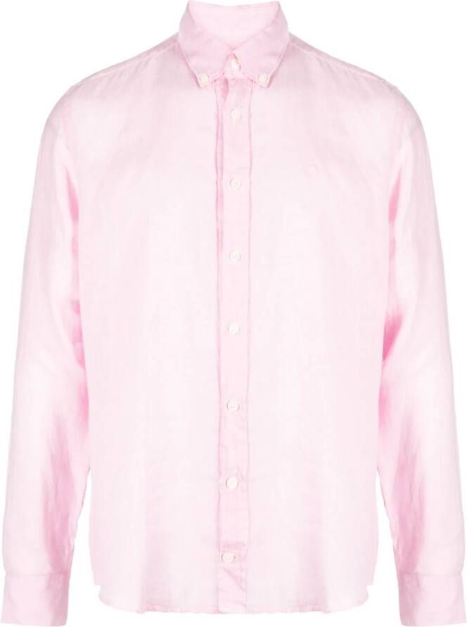 Hackett Linnen overhemd Roze