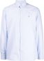 Hackett Overhemd met geborduurd logo Blauw - Thumbnail 1