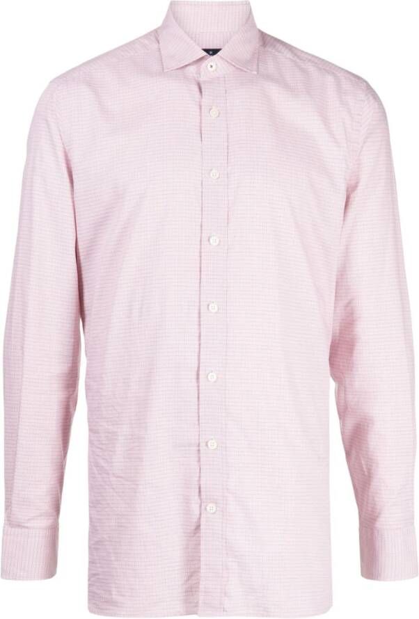 Hackett Overhemd met patroon Roze