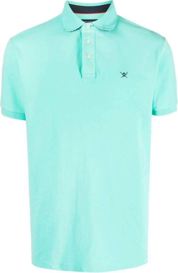 Hackett Poloshirt met geborduurd logo Groen