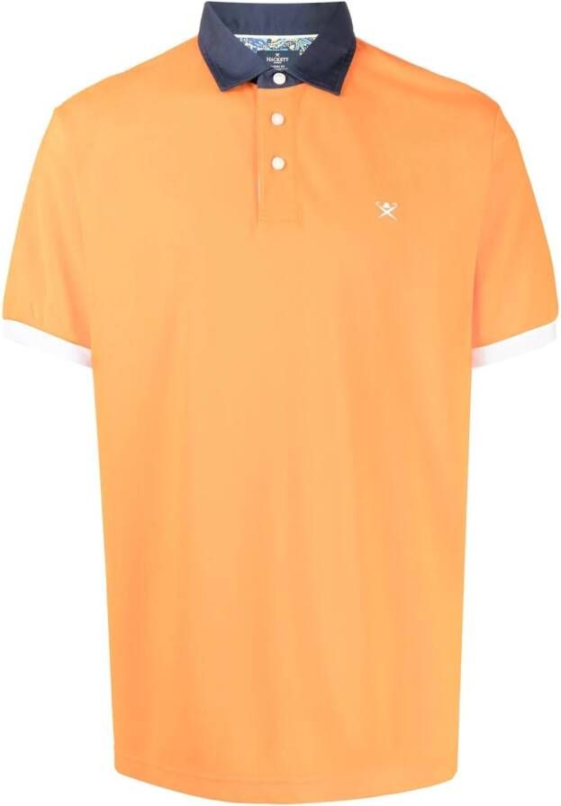 Hackett Poloshirt met korte mouwen Oranje