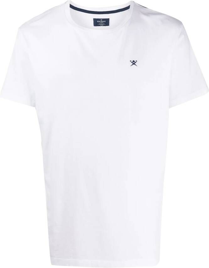 Hackett T-shirt met geborduurd logo Wit