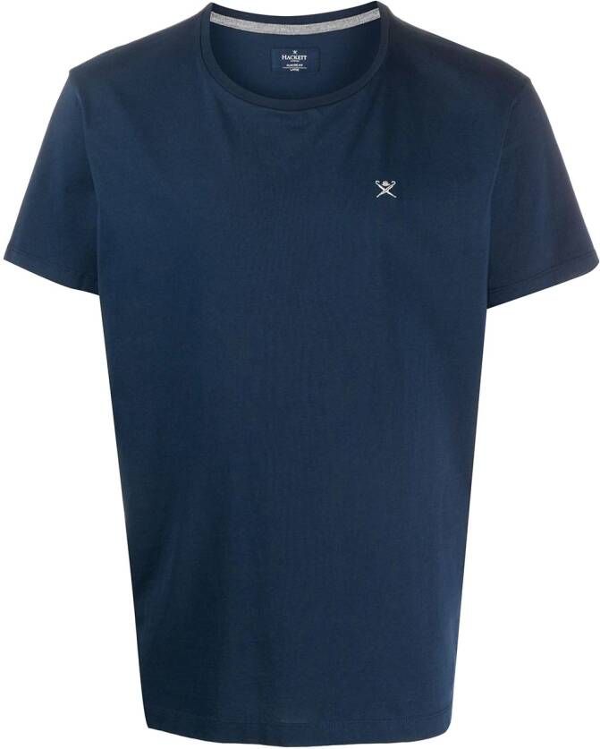 Hackett T-shirt met logo Blauw