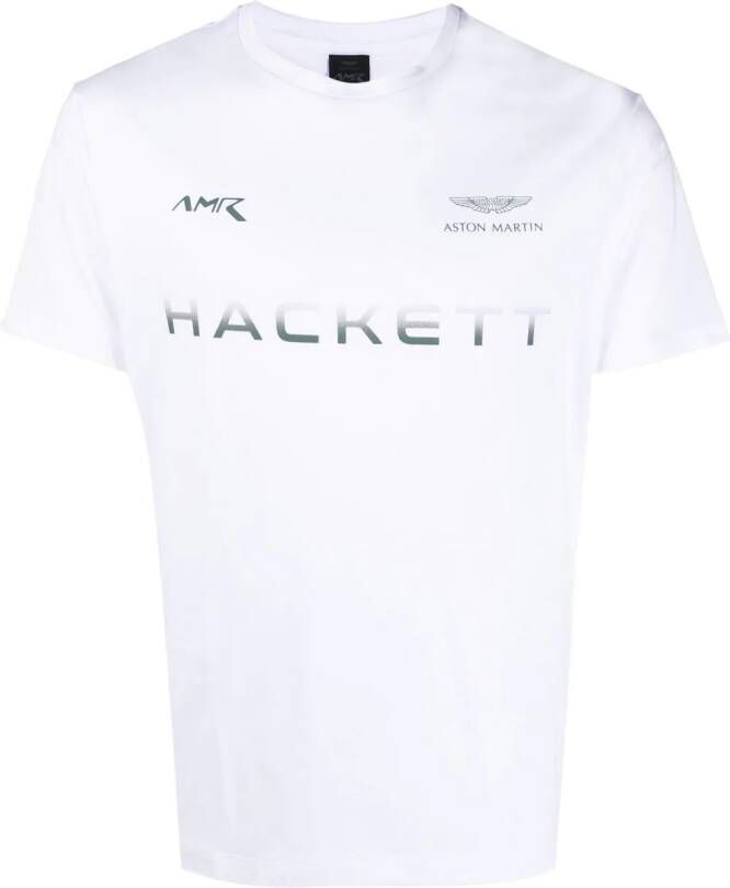 Hackett T-shirt met print Wit