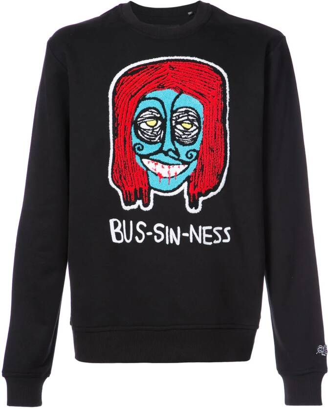 Haculla Bus-sin-ness sweatshirt Zwart