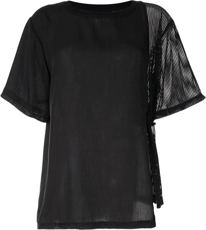 Haculla Doorzichtig T-shirt Zwart