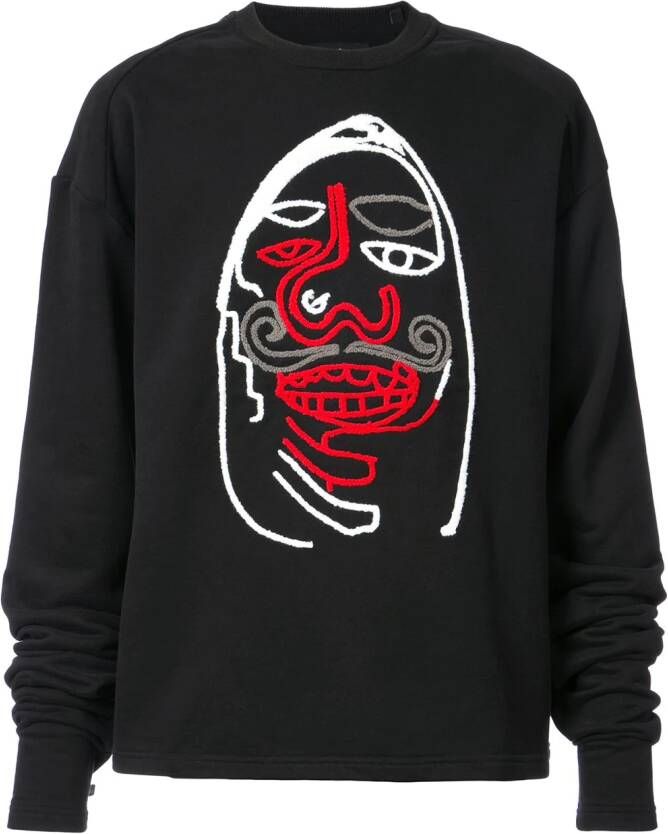 Haculla Field of Flowers sweatshirt Zwart