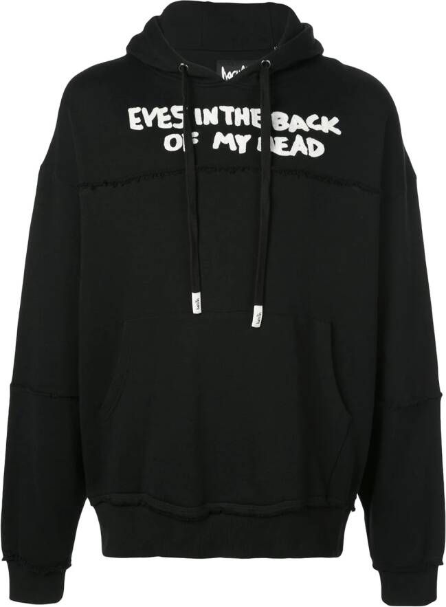 Haculla Hoodie met tekst Zwart