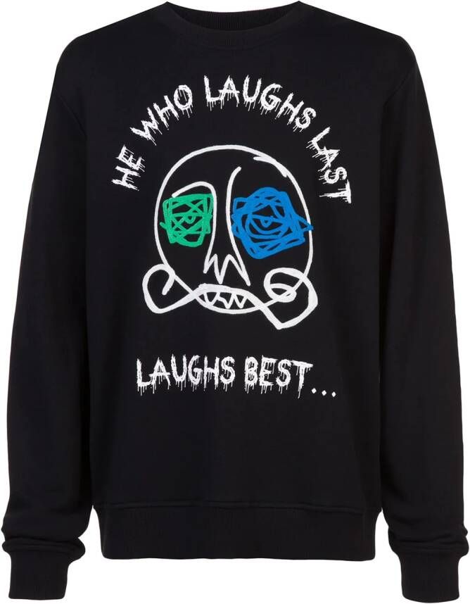 Haculla Last Laughtsweater Zwart