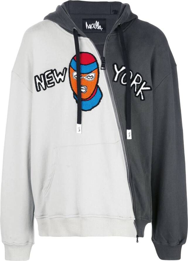 Haculla 'New York Divergence' hoodie Grijs