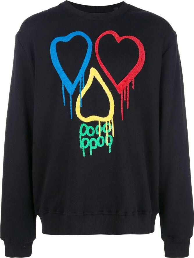 Haculla 'Rainbow Love' sweater Zwart