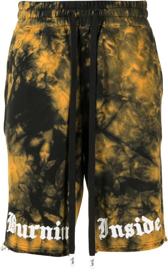 Haculla Shorts met tie-dye print Zwart