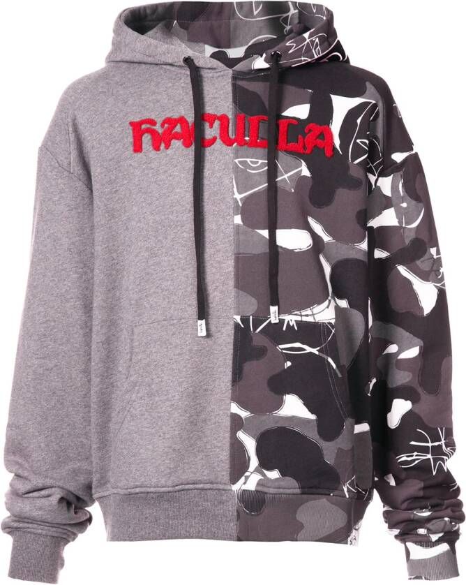 Haculla split camouflage hoodie Grijs