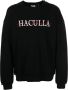Haculla Sweater met borduurwerk Zwart - Thumbnail 1
