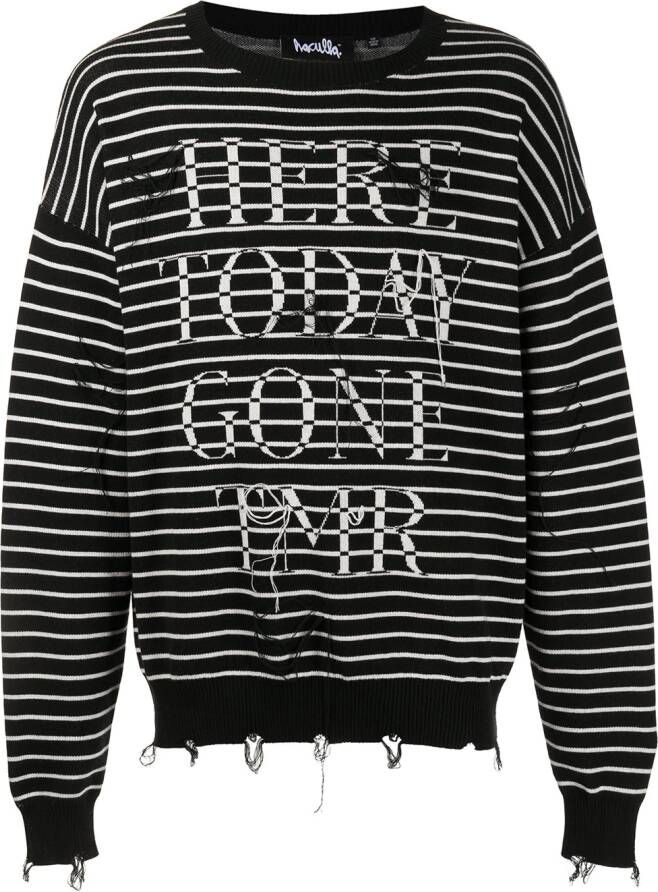 Haculla Sweater met print Zwart