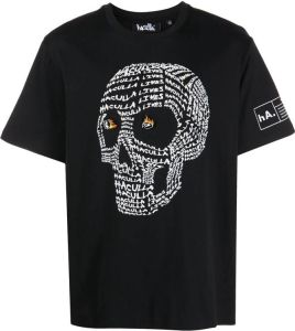 Haculla T-shirt met doodskopprint Zwart