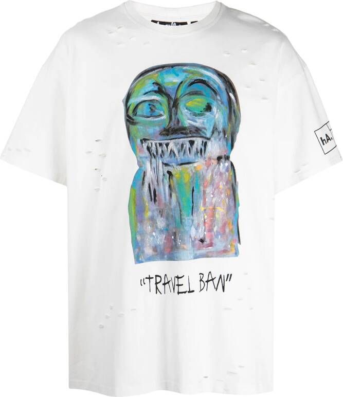 Haculla T-shirt met grafische print Wit