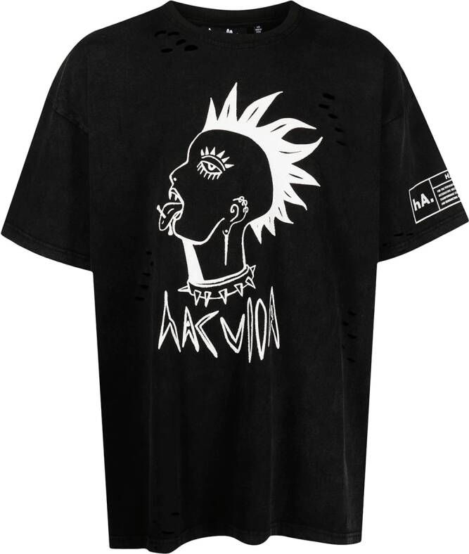 Haculla T-shirt met logoprint Zwart