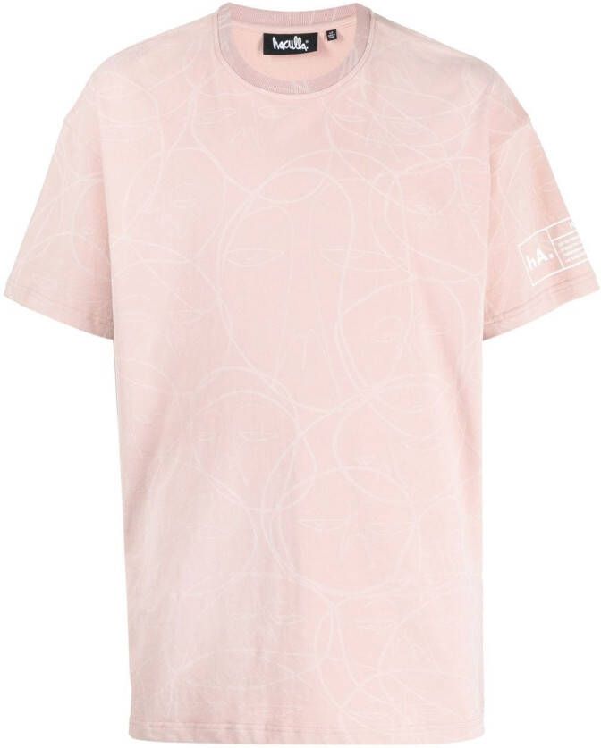 Haculla T-shirt met print Roze