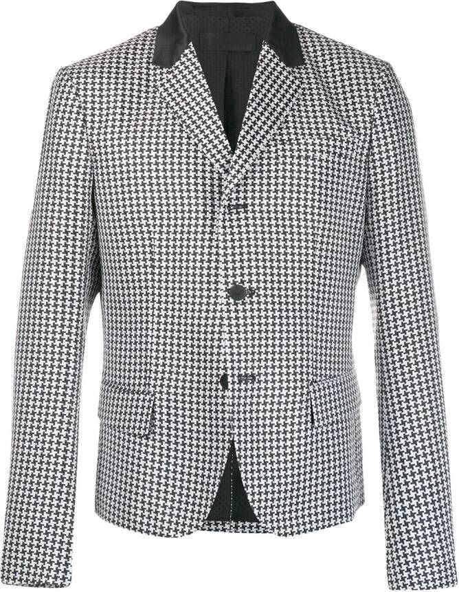 Haider Ackermann Jas met pied-de-pouledessin Zwart