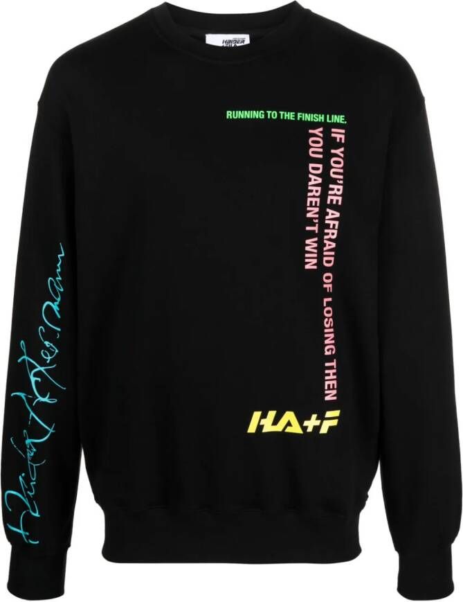 Haider Ackermann x Fila katoenen sweater Zwart