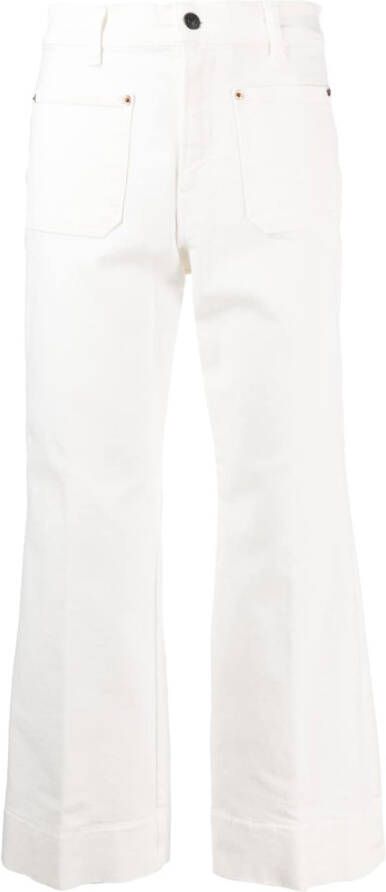 Haikure Jeans met wijde pijpen Wit
