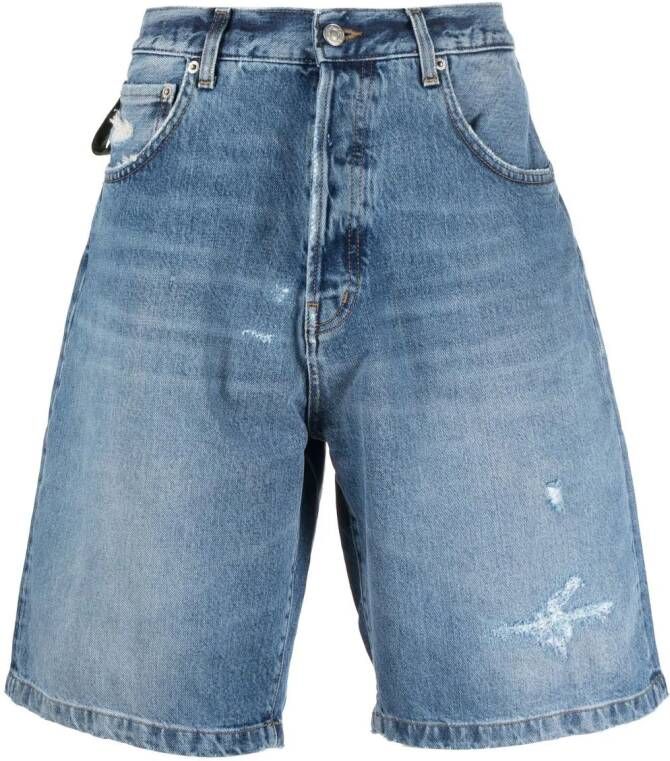 Haikure Denim shorts Blauw