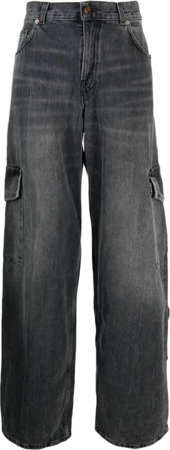 Haikure Jeans met stonewashed-effect Zwart
