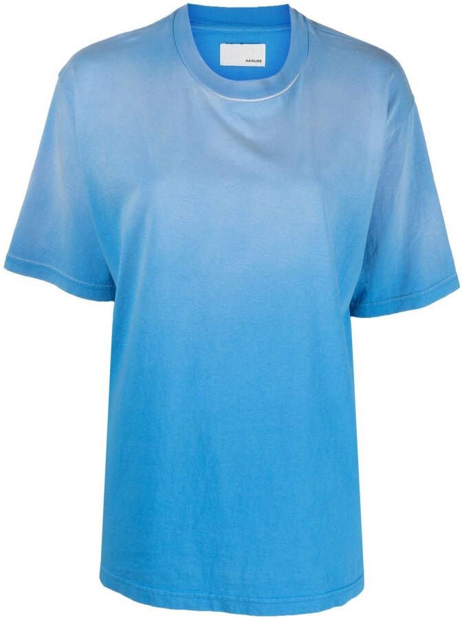 Haikure Katoenen T-shirt Blauw