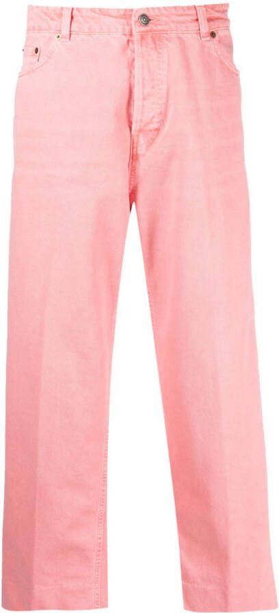 Haikure Jeans met logopatch Roze