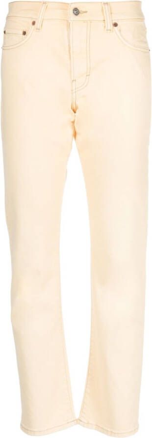 Haikure Slim-fit broek Geel