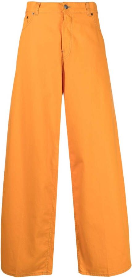 Haikure Jeans met wijde pijpen Oranje