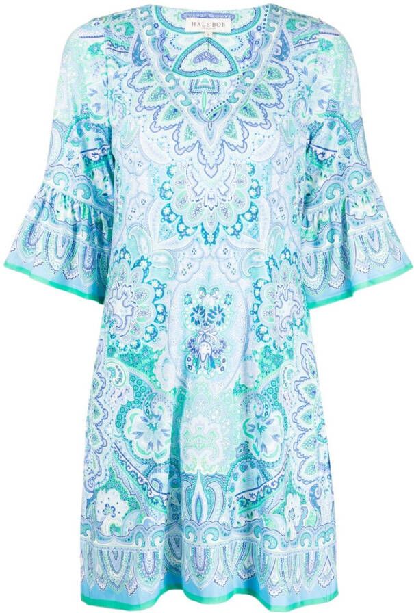 Hale Bob Jurk met paisley-print Blauw