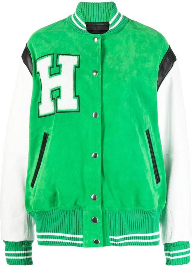 Halfboy Bomberjack met logopatch Groen