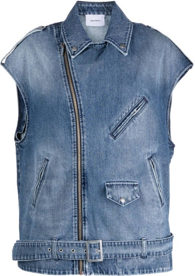 Halfboy Denim jack Blauw