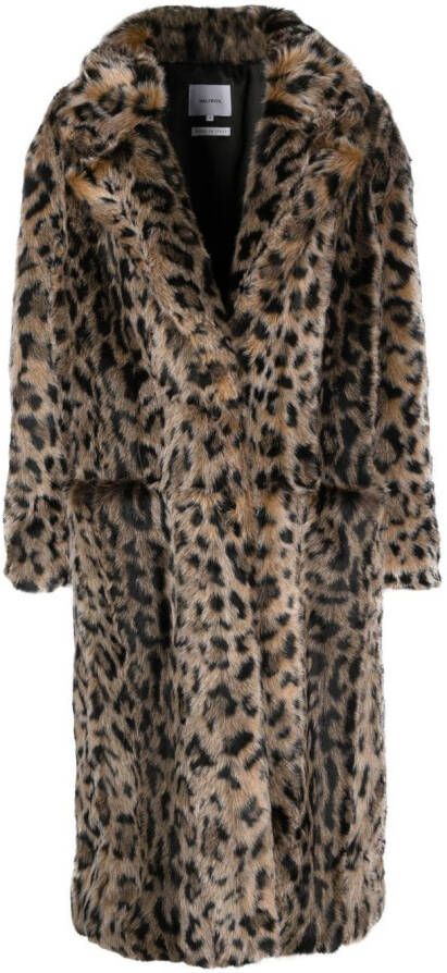 Halfboy Jas met luipaardprint Beige