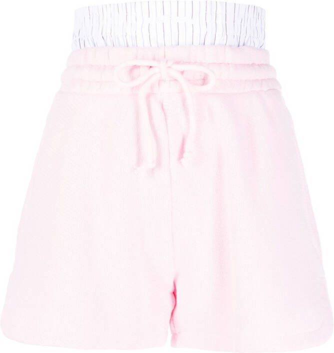 Halfboy Shorts met boxertaille Roze