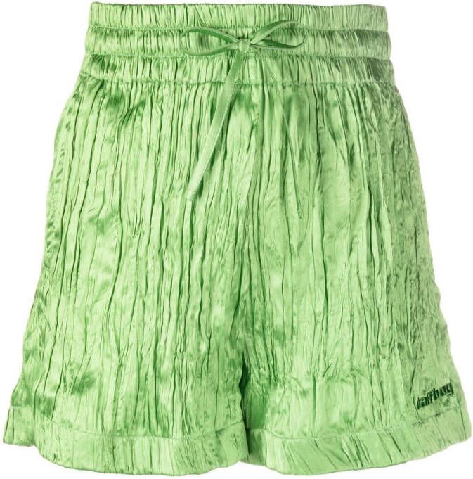 Halfboy Zijden shorts Groen