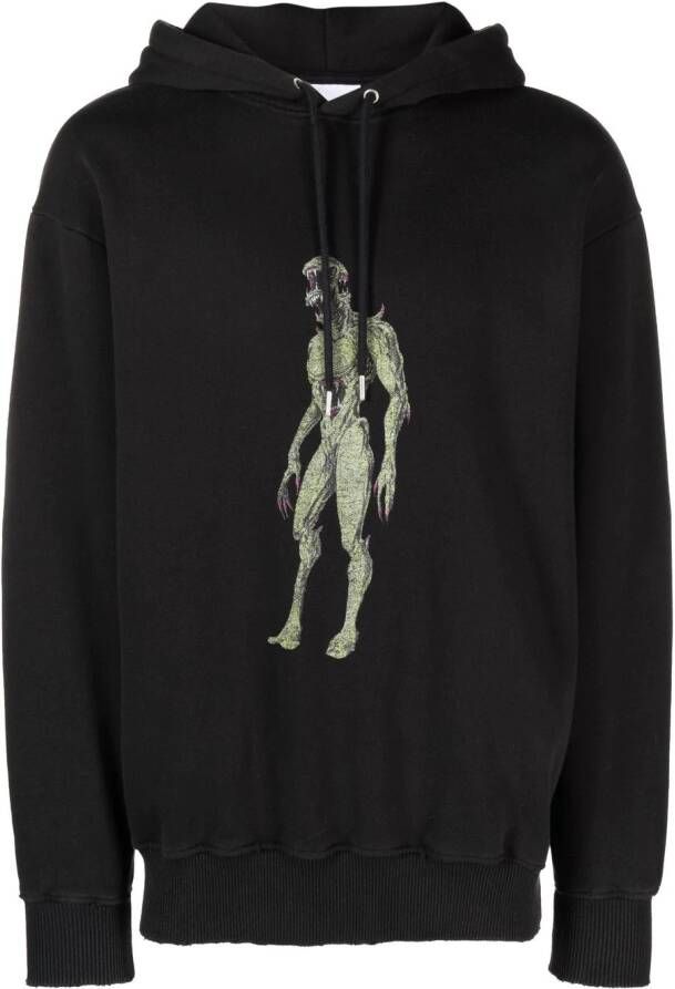 Han Kjøbenhavn Hoodie met grafische print Zwart