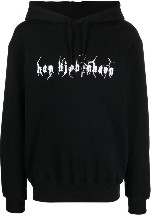 Han Kjøbenhavn Hoodie met logoprint Zwart