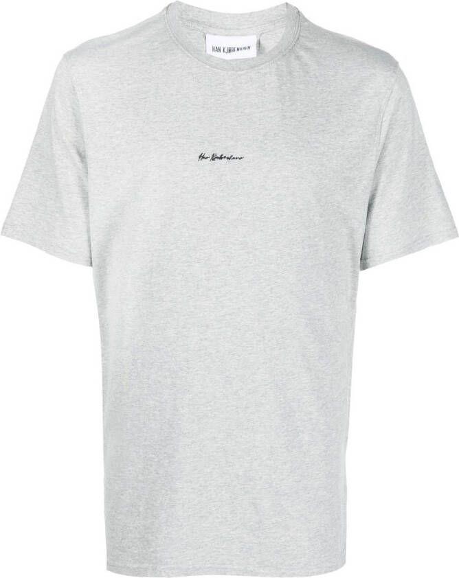 Han Kjøbenhavn T-shirt met logoprint Grijs