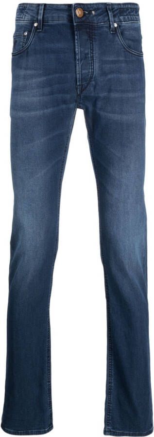 Hand Picked Jeans met donkere wassing Blauw