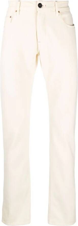 Hand Picked Straight chino heren Polyester katoenSpandex Elastane katoen 31 Beige