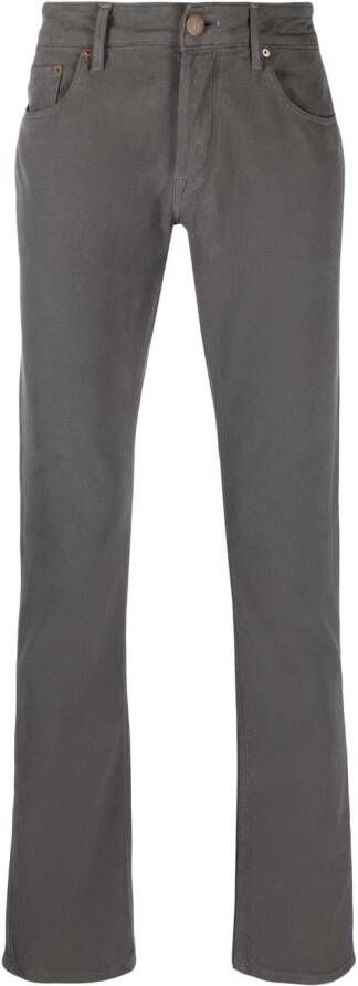 Hand Picked Straight chino Grijs