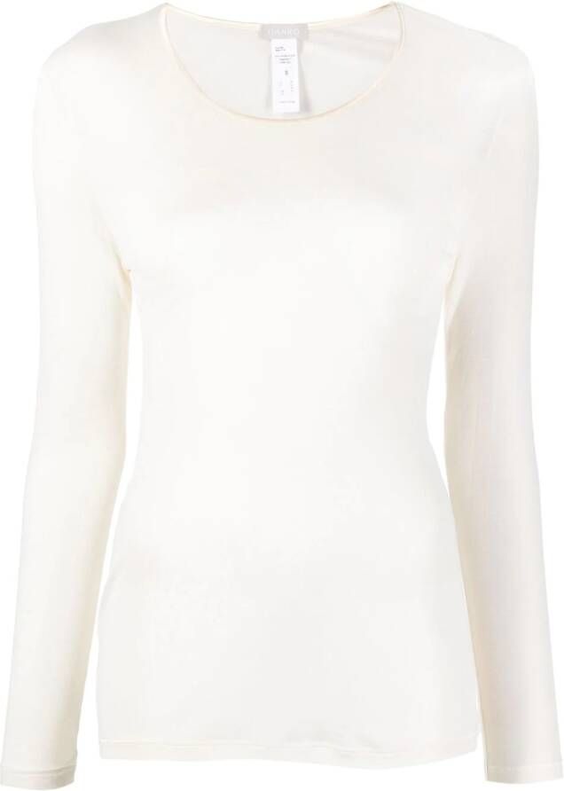 Hanro Zijden top Beige